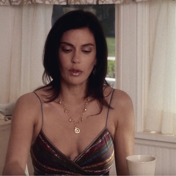 Vintage Y2K Catherine Malandrino Cotton Spaghetti Strap Striped Multicolor Dress - Picture 6 of 16